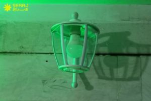 مراحل رنگ‌آمیزی چراغ‌های باغی با رنگ کوره‌ای