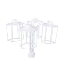 چراغ سرلوله حیاطی و پارکی چهارشاخه فلزی مدل P-4JB