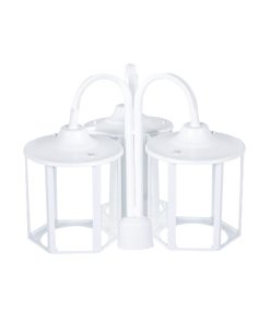 چراغ حیاطی و پارکی سرلوله سه شاخه فلزی مدل P-3SB