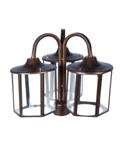 چراغ حیاطی و پارکی سرلوله سه شاخه فلزی مدل P-3SB